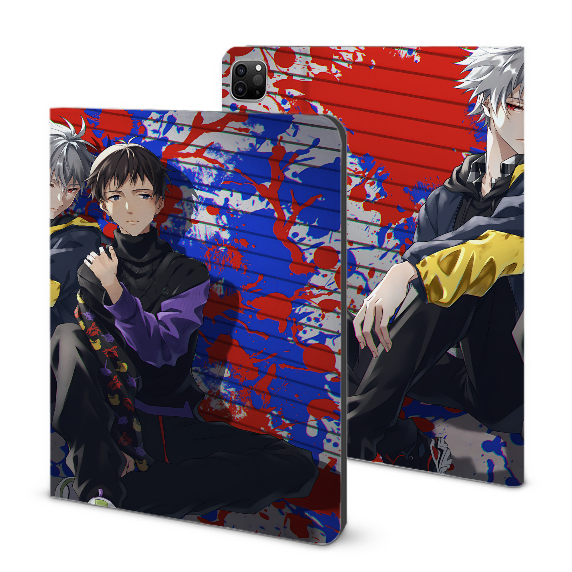 （画像用） EVA 新世紀エヴァンゲリオン IPad ケース ブック型 PUレザー TPU 耐衝撃 軽量 薄型 ペン収納なし 全面保護 IPad 各モデル対応